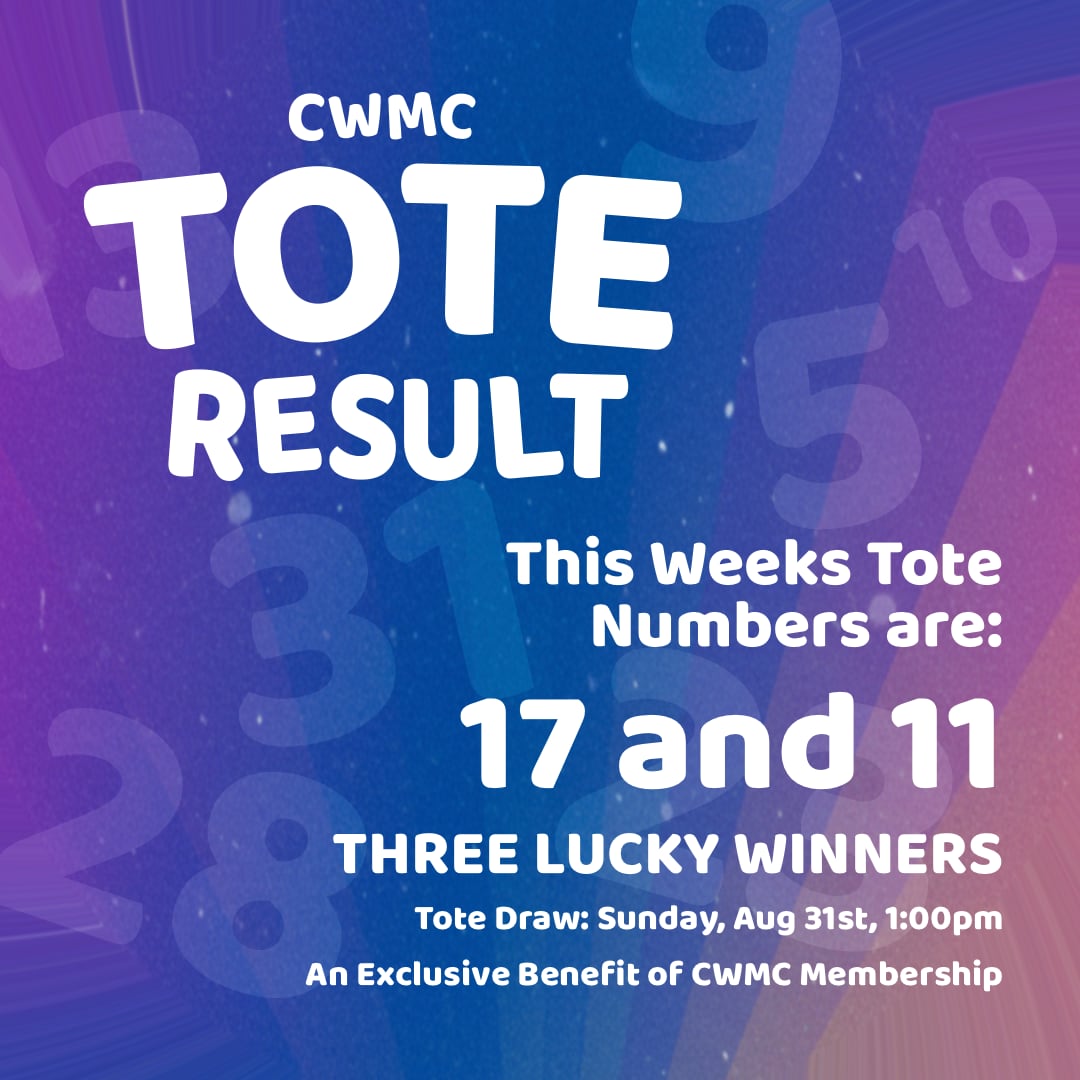 3 winners at the Aug 31st Tote Draw