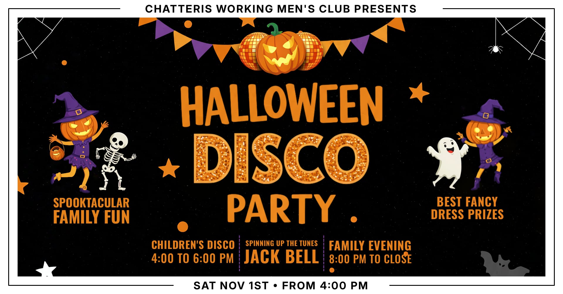 Come in for our Halloween Party Disco