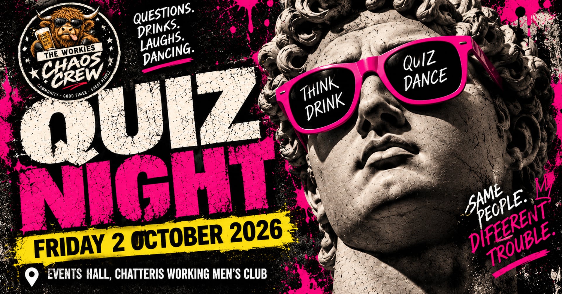 The Workies Chaos Crew: Quiz Night at Chatteris WMC